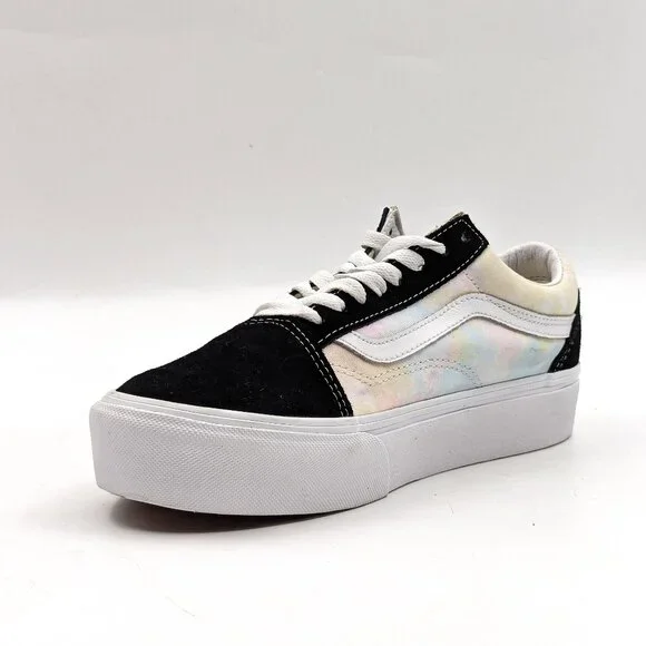 VANS Unisex Old Skool Pastel Clouds Stacked Black Sneakers size M7.5 W9 - Picture 4 of 11